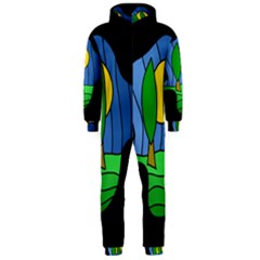 Landscape Hooded Jumpsuit (men)  by Valentinaart