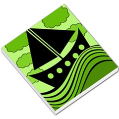 Boat - Green Small Memo Pads