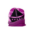 Boat - magenta Drawstring Pouches (Medium)  View2