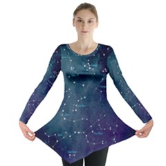 Constellations Long Sleeve Tunic  by DanaeStudio