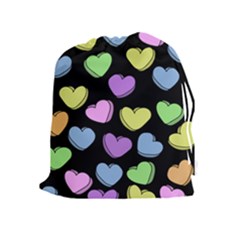 Valentine s Hearts Drawstring Pouches (extra Large) by BubbSnugg