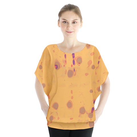 Orange Decor Blouse by Valentinaart