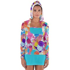 Anemones Women s Long Sleeve Hooded T-shirt by DanaeStudio