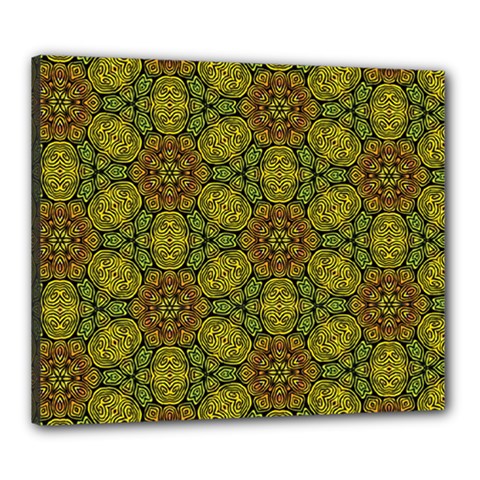 Camo Abstract Shell Pattern Canvas 24  X 20  by TanyaDraws