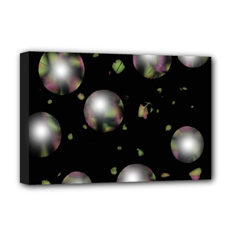 Silver Balls Deluxe Canvas 18  X 12  