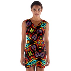 Heads Up Talk Wrap Front Bodycon Dress by MRTACPANS