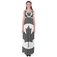 Low Visibility Roundel of the Royal Canadian Air Force Empire Waist Maxi Dress