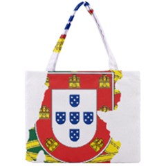 Flag Map Of Portugal Mini Tote Bag