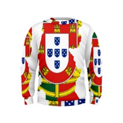 Flag Map Of Portugal Kids  Sweatshirt by abbeyz71