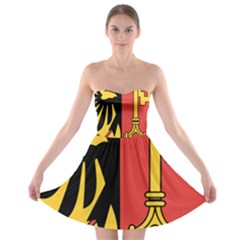 Coat Of Arms Of Geneva Canton  Strapless Dresses