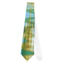 Crystal Gold Peacock, Abstract Mystical Lake Neckties (One Side)  View1