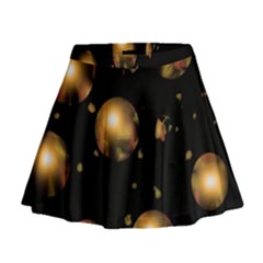 Golden Balls Mini Flare Skirt
