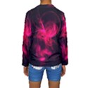 Pink Flame Fractal Pattern Kid s Long Sleeve Swimwear View2