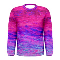 Pink And Blue Water Men s Long Sleeve Tee