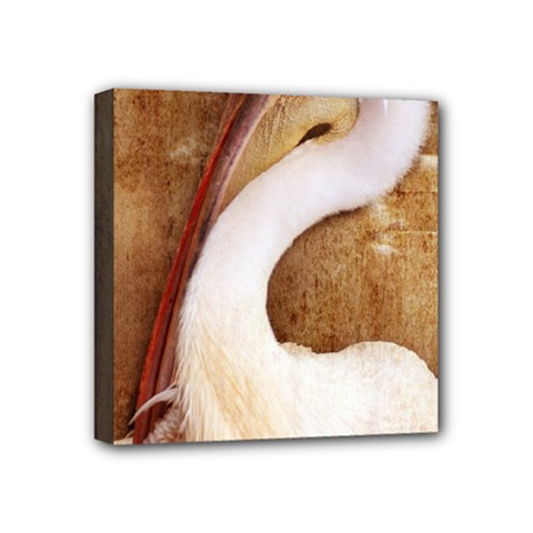 920-pelican Mini Canvas 4  X 4  by PimpinellaArt