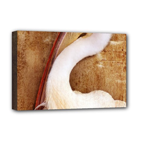 920-pelican Deluxe Canvas 18  X 12   by PimpinellaArt