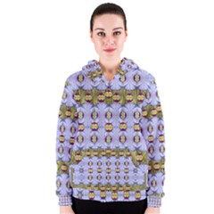 Soul Flower Women s Zipper Hoodie by pepitasart