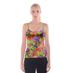 Colorful Mosaic Spaghetti Strap Top