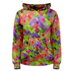 Colorful Mosaic Women s Pullover Hoodie