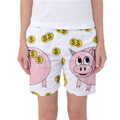 Piggy Bank  Women s Basketball Shorts by Valentinaart