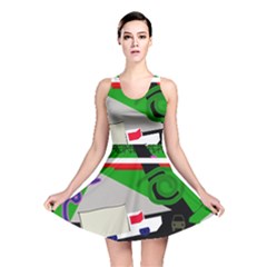 Trip Reversible Skater Dress by Valentinaart