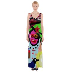 Quarreling Maxi Thigh Split Dress by Valentinaart