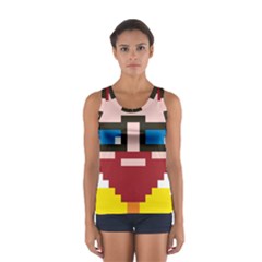 Cartoon Avatar People Women s Sport Tank Top 