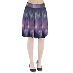 Blue Galaxy Pleated Skirt by DanaeStudio