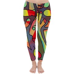 Colorful Dream Winter Leggings  by Valentinaart