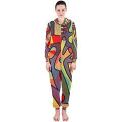 Colorful Dream Hooded Jumpsuit (ladies)  by Valentinaart