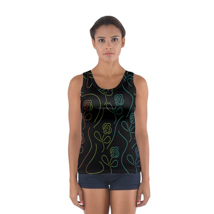 Floral pattern Women s Sport Tank Top 