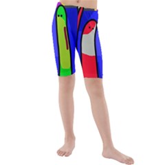 Colorful snakes Kid s Mid Length Swim Shorts