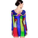 Colorful snakes Long Sleeve Bodycon Dress View2