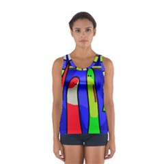 Colorful snakes Women s Sport Tank Top 