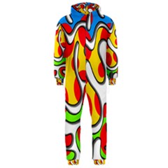 Colorful Graffiti Hooded Jumpsuit (men)  by Valentinaart