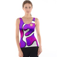 Purple Graffiti Tank Top