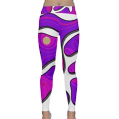 Purple Graffiti Yoga Leggings 