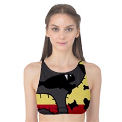 Angry Little Dog Tank Bikini Top by Valentinaart