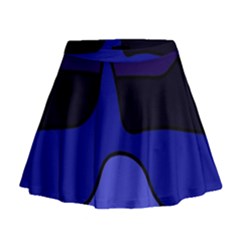 Waves Mini Flare Skirt by Valentinaart