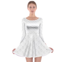 Ghosts Long Sleeve Skater Dress