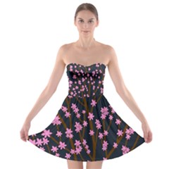 Japanese tree  Strapless Dresses