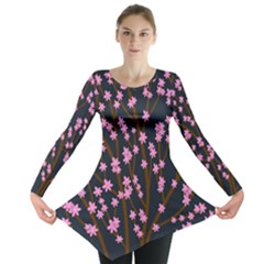 Japanese tree  Long Sleeve Tunic 