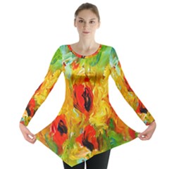  Sunflowers  Long Sleeve Tunic 