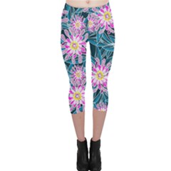 Whimsical Garden Capri Leggings 