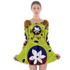 Big Bang Long Sleeve Skater Dress