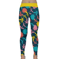 Colorful Floral Pattern Yoga Leggings 