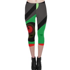 Billiard  Capri Leggings  by Valentinaart