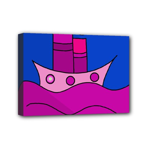 Boat Mini Canvas 7  X 5  by Valentinaart