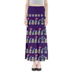 Cute Cactus Blossom Women s Maxi Skirt by DanaeStudio