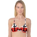 Flag of the Polish Underground State, 1939-1945 Reversible Tri Bikini Top View3